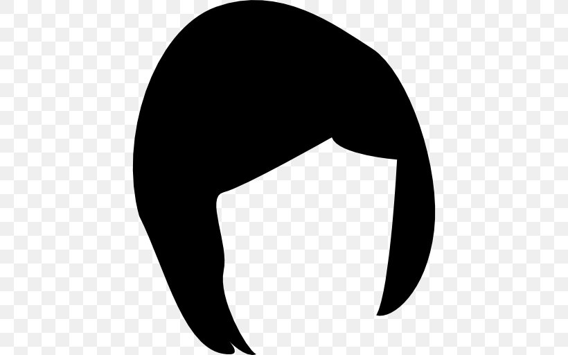 Circle Line Human Head Hair, PNG, 512x512px, Human Head, Black, Black And White, Black Hair, Crescent Download Free