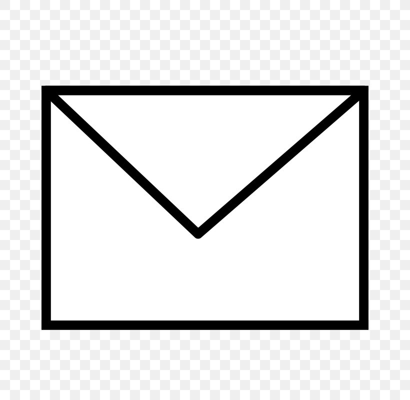 Envelope Mail Clip Art, PNG, 800x800px, Envelope, Area, Black, Black And White, Drawing Download Free