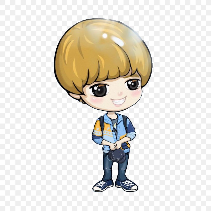 EXO Cartoon Moe Q-version Fan Art, PNG, 580x820px, Watercolor, Cartoon, Flower, Frame, Heart Download Free