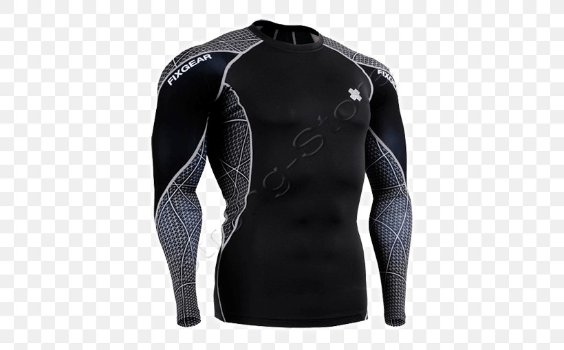 T-shirt Clothing Kompresivna Garderoba Rash Guard, PNG, 510x510px, Tshirt, Active Shirt, Black, Clothing, Glove Download Free