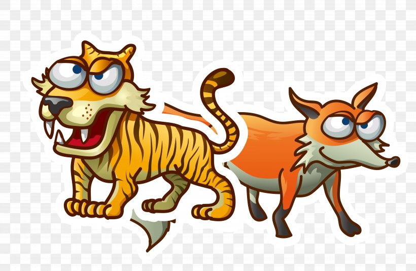 Tiger Cat Lion Illustration, PNG, 7823x5099px, Tiger, Art, Big Cats, Carnivoran, Cartoon Download Free