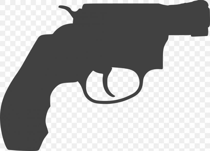 Revolver Silhouette Firearm Pistol Gun, PNG, 1000x720px, Watercolor, Cartoon, Flower, Frame, Heart Download Free