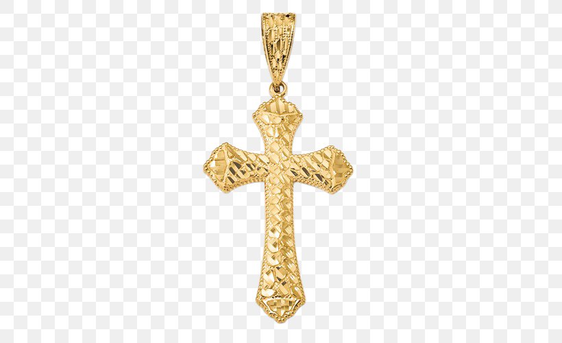 Charms & Pendants Cross Necklace Crucifix Christian Cross, PNG, 500x500px, Charms Pendants, Bling Bling, Carat, Christian Cross, Colored Gold Download Free
