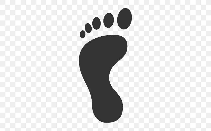 Footprint Clip Art, PNG, 512x512px, Footprint, Black And White, Finger, Foot, Hand Download Free