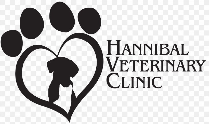 Hannibal Veterinary Clinic Logo Veterinarian Clinique Vétérinaire Paraveterinary Worker, PNG, 2292x1367px, Logo, Animal, Area, Black And White, Brand Download Free