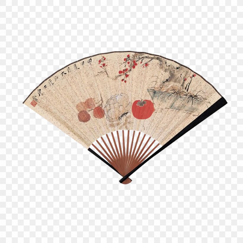 Paper Hand Fan Ink Wash Painting, PNG, 1181x1181px, Paper, Calligraphy, Decorative Fan, Drawing, Gongbi Download Free