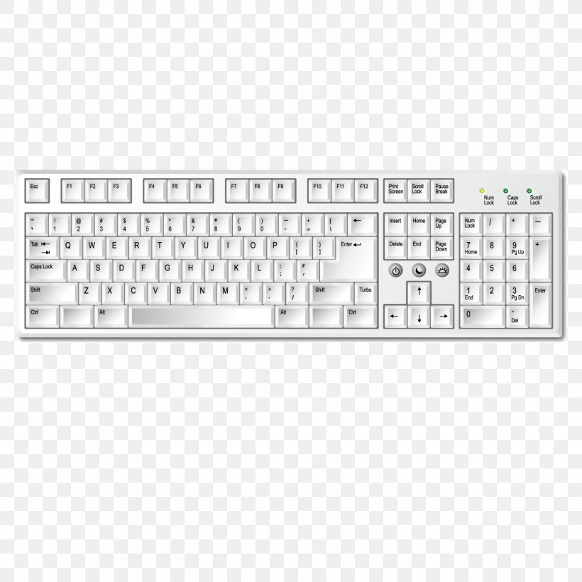 Computer Keyboard Clip Art, PNG, 1500x1500px, Computer Keyboard, Area, Black And White, Brand, Monochrome Download Free
