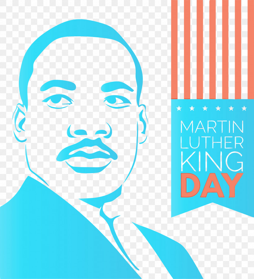 Face Head Text Turquoise Line, PNG, 2737x3000px, Martin Luther King Jr Day, Aqua, Face, Head, King Day Download Free