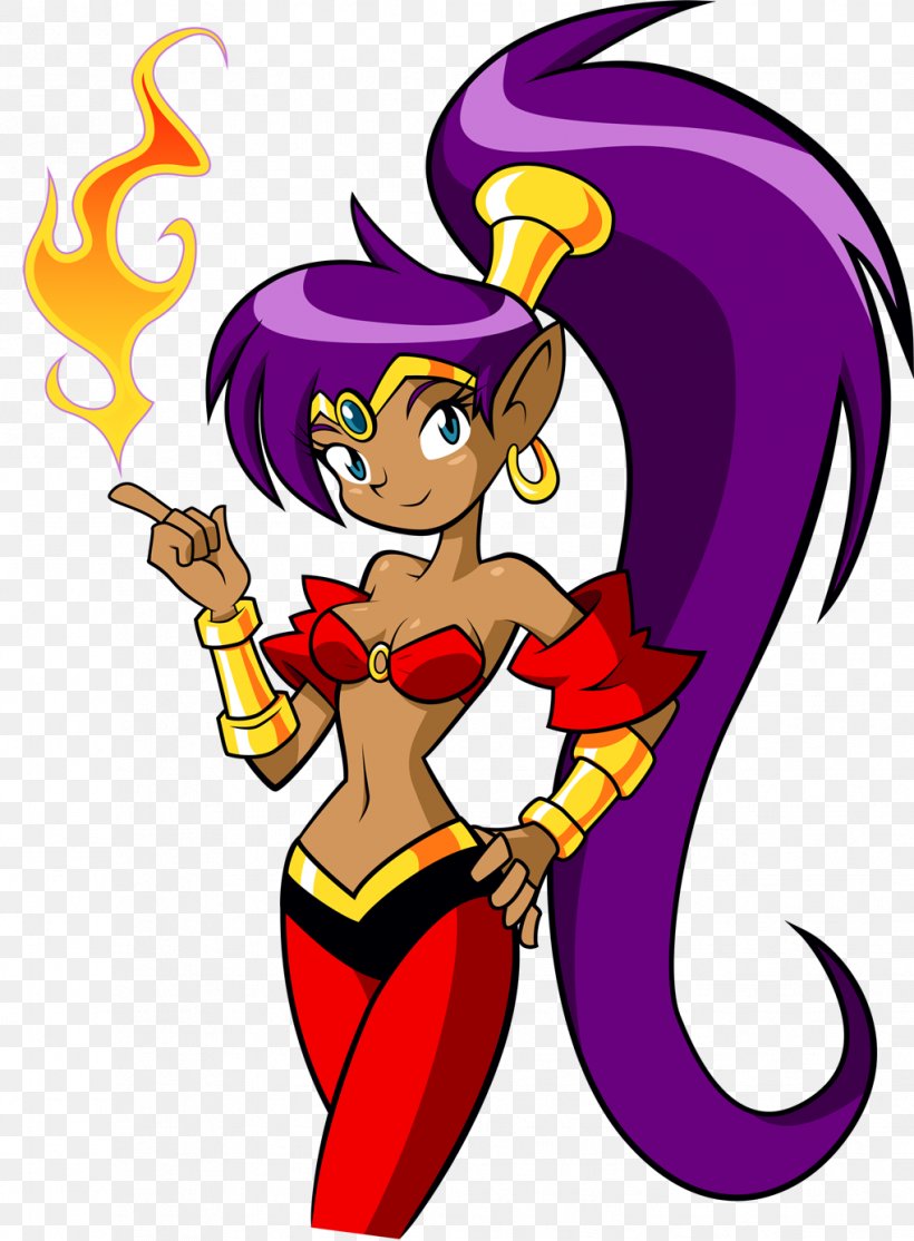 Shantae: Risky's Revenge Shantae: Half-Genie Hero Shantae And The Pirate's Curse Video Game, PNG, 1019x1385px, Shantae Halfgenie Hero, Art, Artwork, Fictional Character, Game Download Free