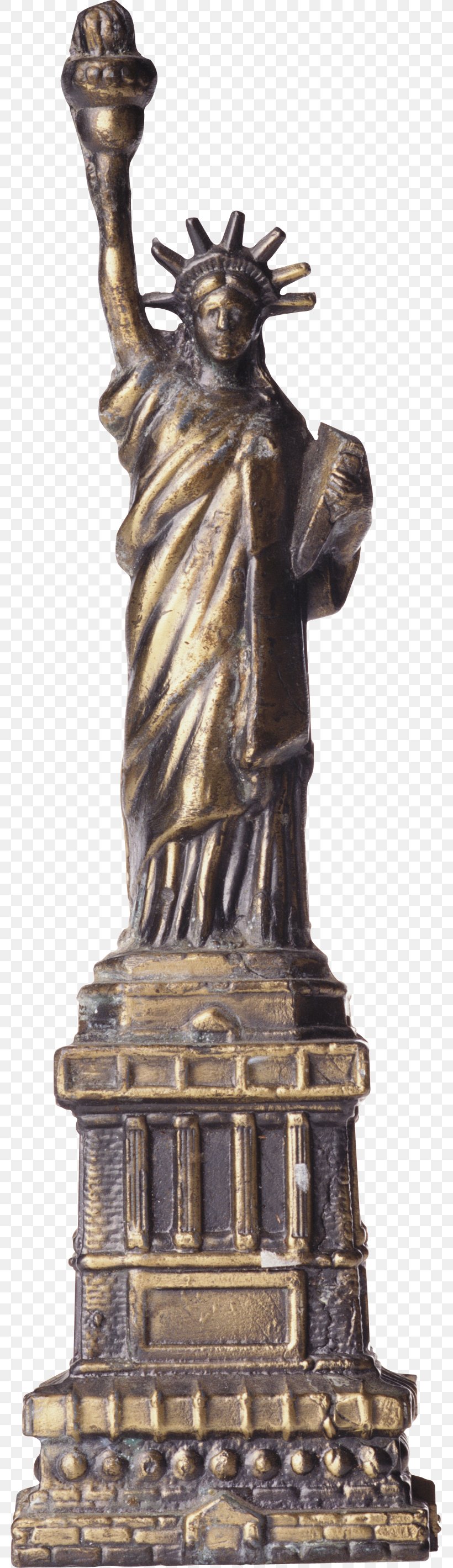 Statue Of Liberty Bronze Sculpture Figurine, PNG, 781x2839px, Statue Of Liberty, Ancient History, Antique, Brass, Bronze Download Free