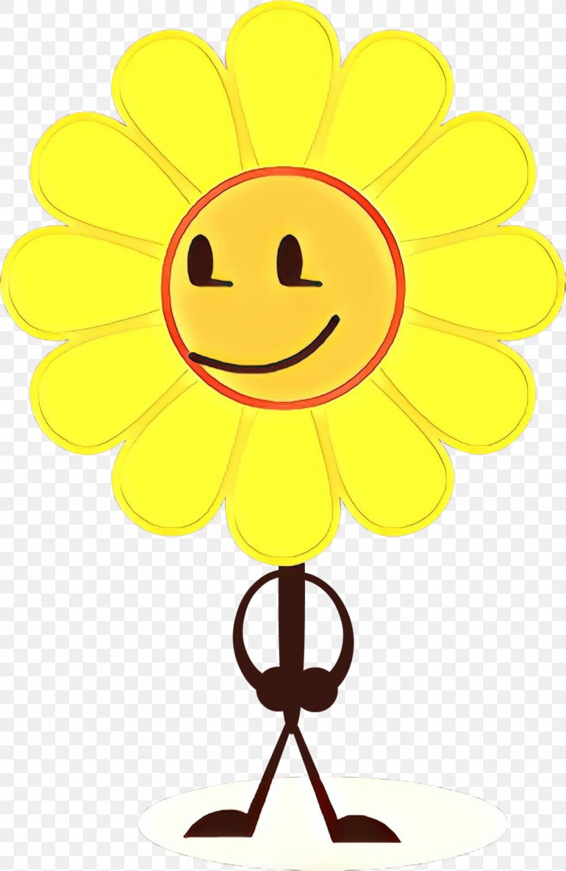 Sunflower, PNG, 1024x1576px, Cartoon, Emoticon, Facial Expression, Flower, Happy Download Free