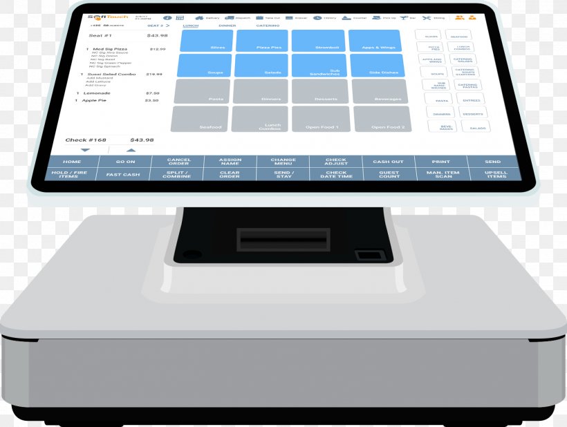 Point Of Sale Restaurant Management Software Self-service System, PNG, 1447x1092px, Point Of Sale, Business, Cheque, Computer Hardware, Computer Monitor Accessory Download Free