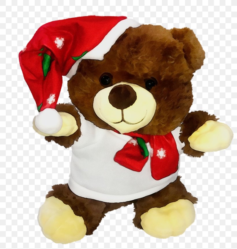 Teddy Bear, PNG, 800x862px, Watercolor, Bear, Paint, Plush, Red Download Free