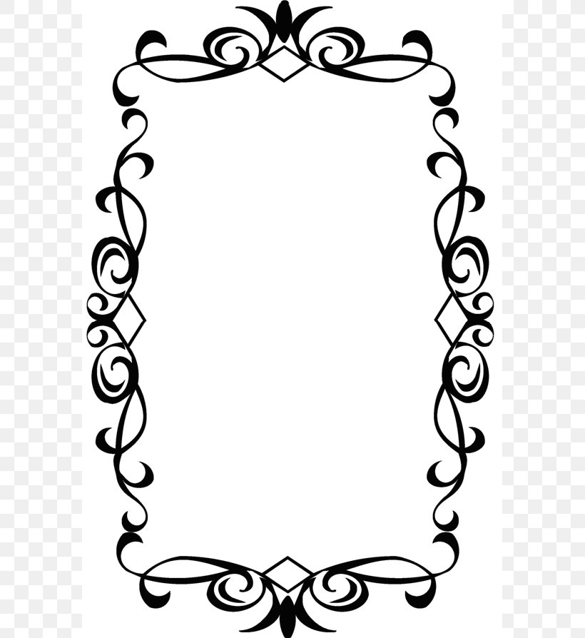 Borders And Frames Picture Frames Clip Art, PNG, 589x894px, Borders And Frames, Area, Black, Black And White, Body Jewelry Download Free