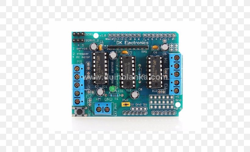 Motor Controller Stepper Motor Arduino Electric Motor H Bridge, PNG, 500x500px, Motor Controller, Arduino, Atmel Avr, Circuit Component, Circuit Prototyping Download Free