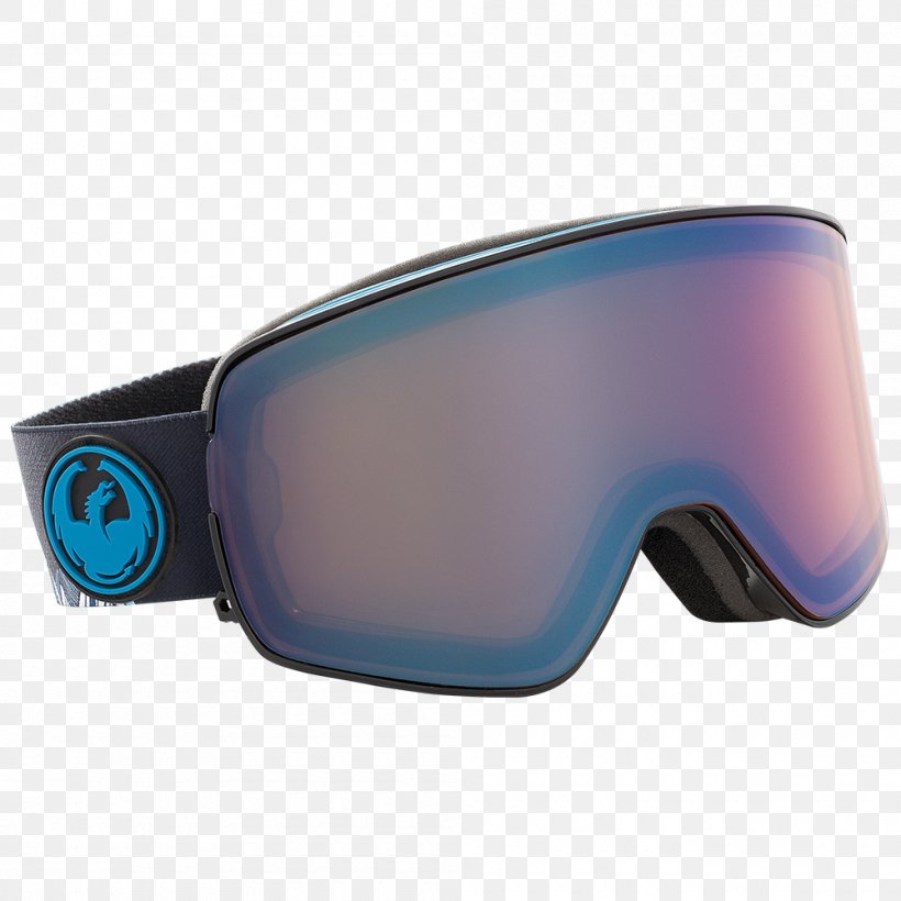 Dragon Goggles Dragon NFX2 Glasses, PNG, 1000x1000px, Goggles, Aqua, Blue, Cobalt Blue, Dragon Download Free