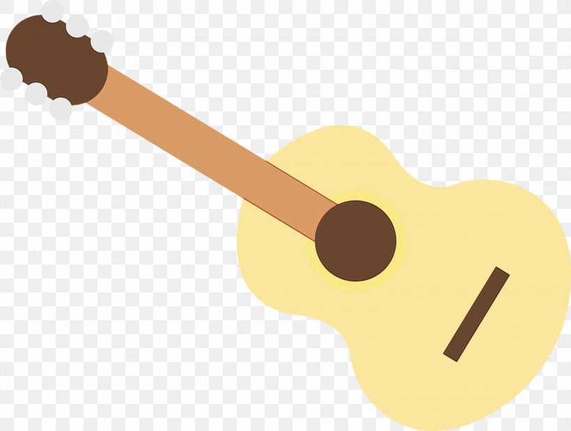 Guitar, PNG, 3000x2268px, Watercolor, Acoustic Guitar, Cuatro, Guitar, Paint Download Free