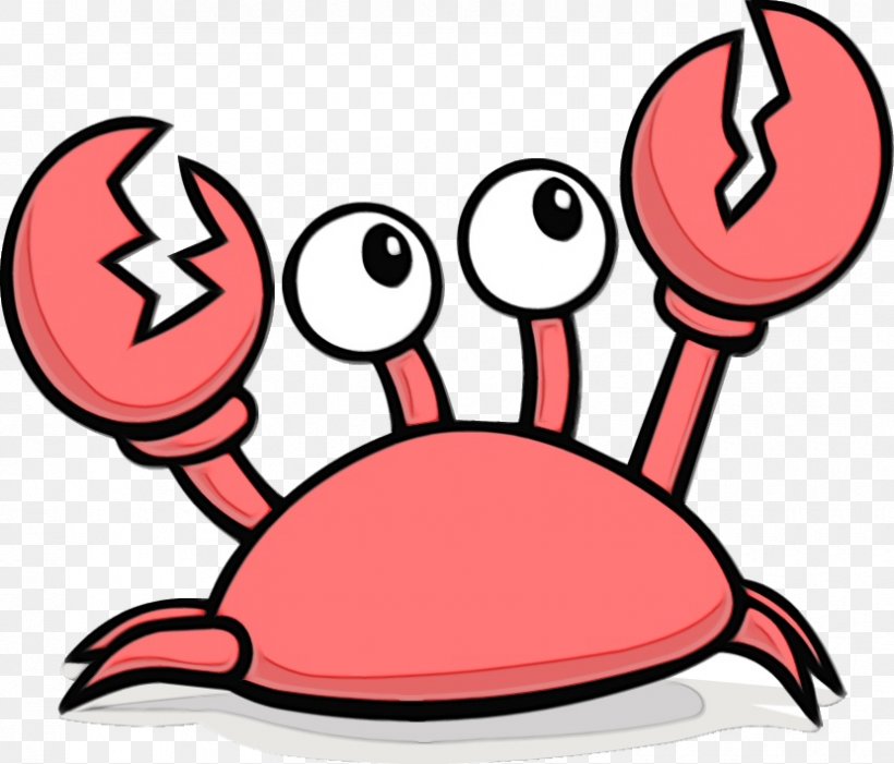 Pink Crab Thumb Finger Pleased, PNG, 830x710px, Watercolor, Crab, Finger, Line Art, Paint Download Free