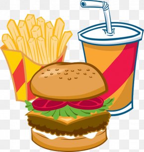 Fries Burger - Hamburger Soft Drink French Fries Fast Food Junk Food PNG