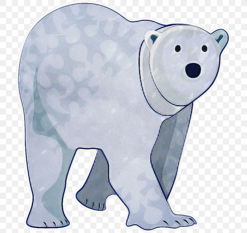 Polar Bear Bears Cartoon Animal Figurine Snout, PNG, 717x774px, Polar Bear, Animal Figurine, Bears, Biology, Cartoon Download Free