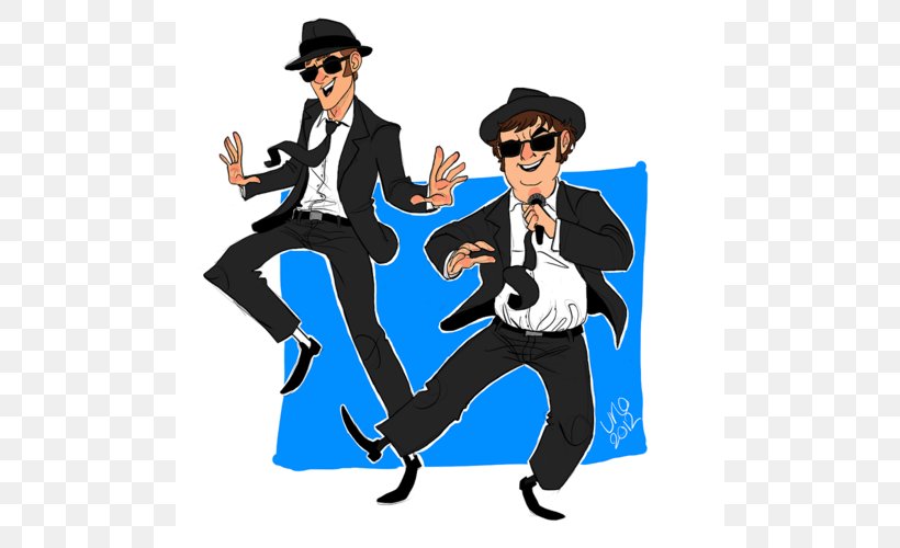 The Blues Brothers Cartoon Clip Art, PNG, 500x500px, Blues, Art, Blog, Blues Brothers, Cartoon Download Free