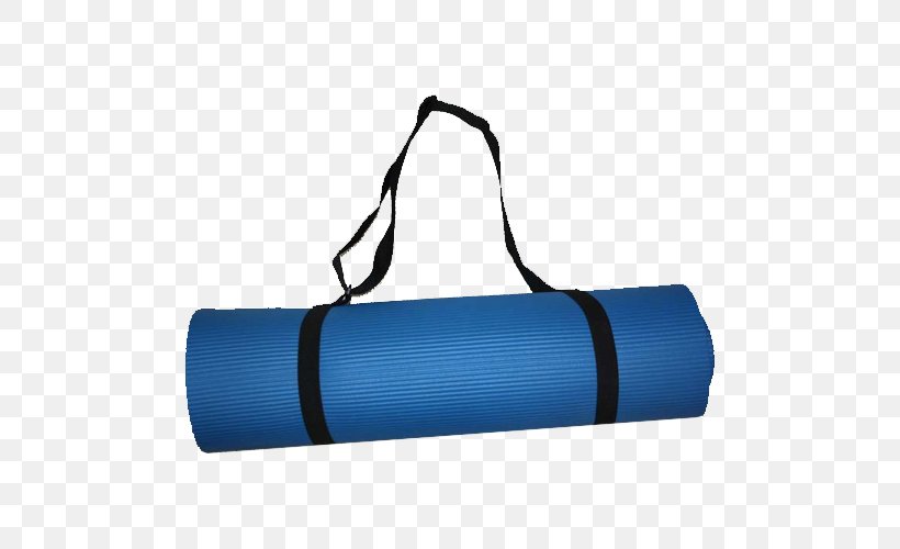 Yoga & Pilates Mats Rectangle, PNG, 500x500px, Mat, Bag, Blue, Electric Blue, Goods And Services Tax Download Free
