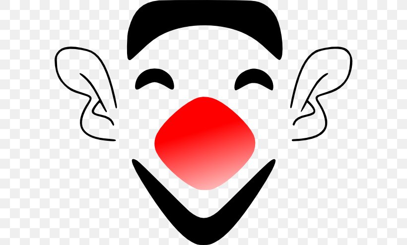 Clown Laughter Face Clip Art, PNG, 600x494px, Clown, Brand, Cartoon, Comedian, Face Download Free