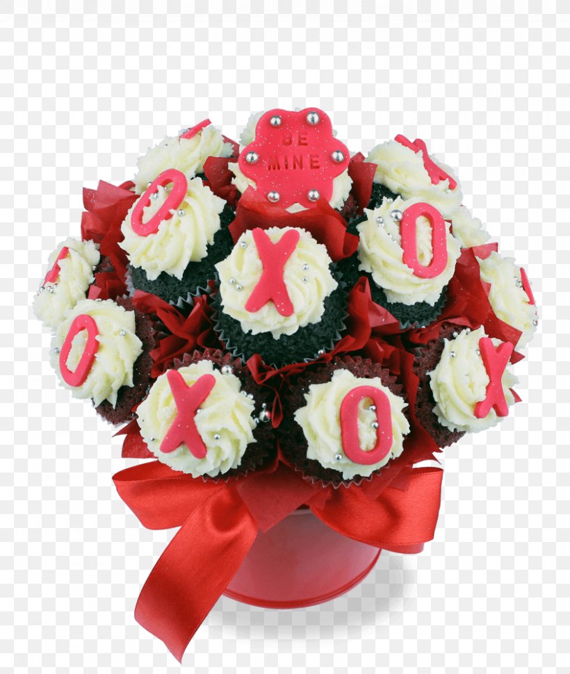 Cupcake Birthday Cake Flower Bouquet Red Velvet Cake, PNG, 845x1000px, Cupcake, Artificial Flower, Birthday, Birthday Cake, Buttercream Download Free