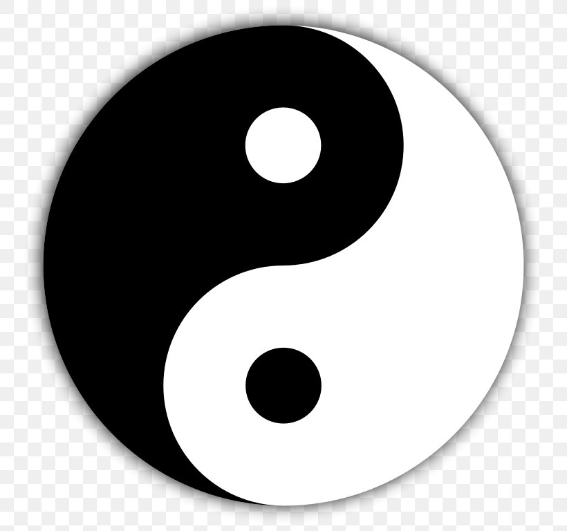 Yin And Yang Taijitu Clip Art, PNG, 768x768px, Yin And Yang, Black And White, Drawing, Openoffice Draw, Symbol Download Free