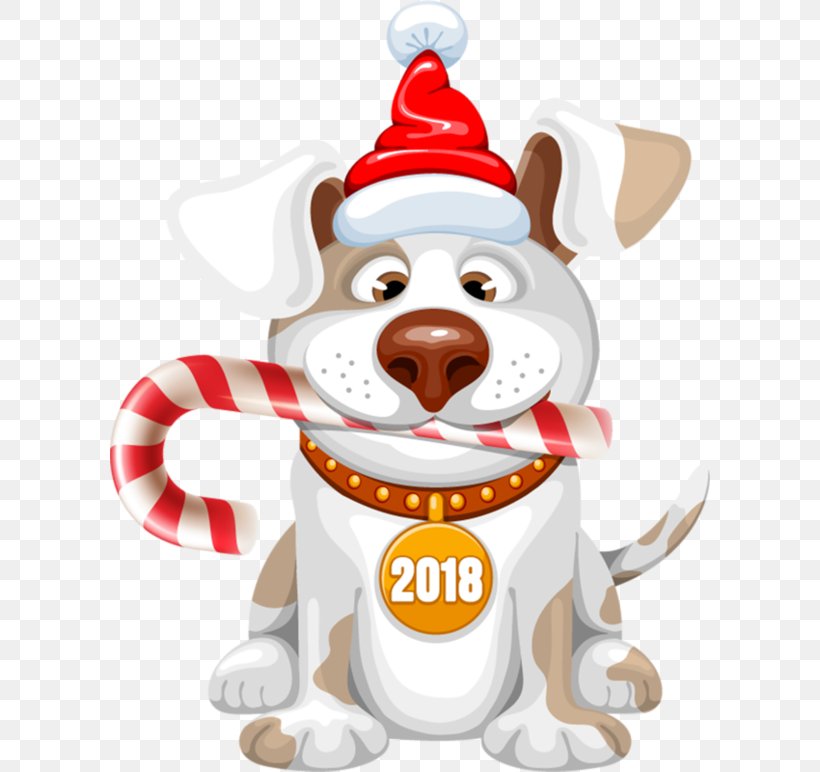Dog New Year Christmas Clip Art, PNG, 600x772px, 2018, Dog, Carnivoran, Chinese New Year, Christmas Download Free