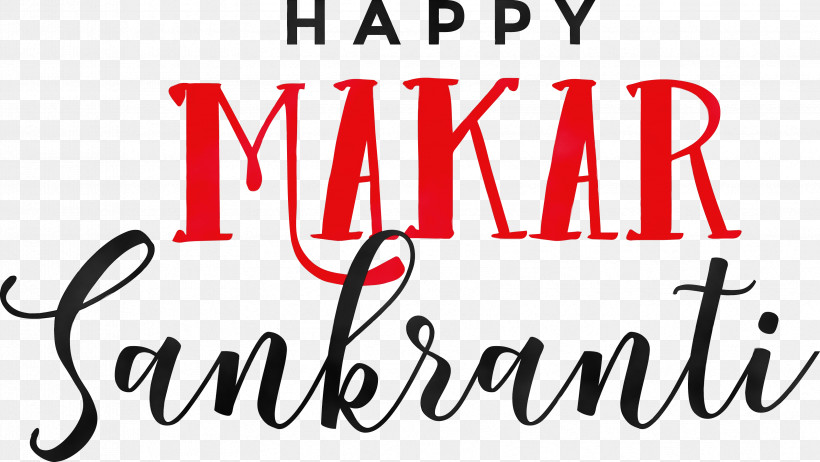 Font Text Red Line Logo, PNG, 3354x1893px, Happy Makar Sankranti, Bhogi, Calligraphy, Harvest Festival, Hinduism Download Free