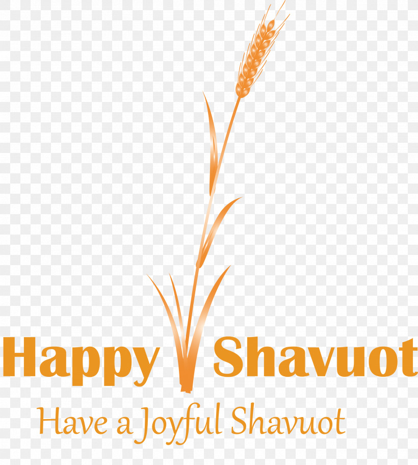 Happy Shavuot Shavuot Shovuos, PNG, 2695x2999px, Happy Shavuot, Grass Family, Line, Logo, Orange Download Free
