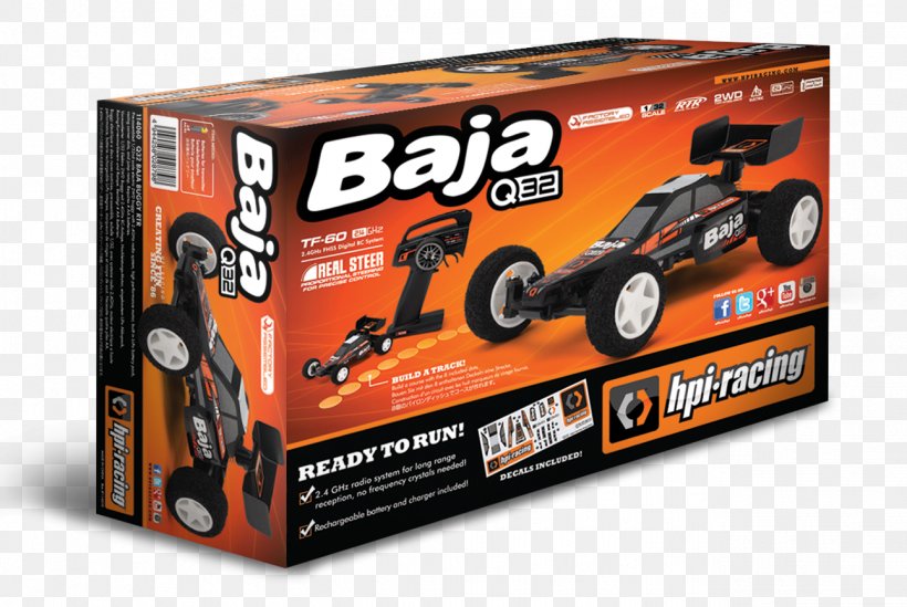Model Car Hobby Products International HPI Baja Q32 Radio-controlled Car, PNG, 1292x866px, 132 Scale, Model Car, Baja Bug, Car, Chassis Download Free
