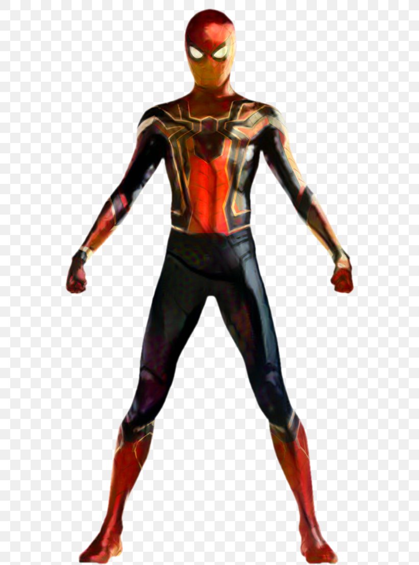 Spider-Man Iron Man Iron Spider Marvel Cinematic Universe The Avengers, PNG, 608x1106px, Spiderman, Avengers, Avengers Infinity War, Cardboard Cutouts, Costume Download Free