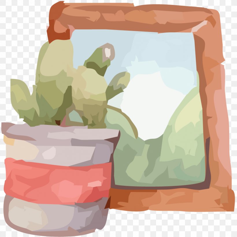 Picture Frame Illustration, PNG, 1004x1004px, Picture Frame, Creative Work, Digital Photo Frame, Flowerpot, Rgb Color Model Download Free