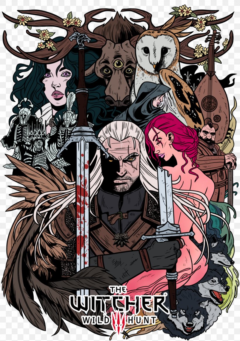 The Witcher 3: Wild Hunt Geralt Of Rivia Fan Art Triss Merigold, PNG, 1024x1453px, Witcher 3 Wild Hunt, Art, Book, Ciri, Comic Book Download Free