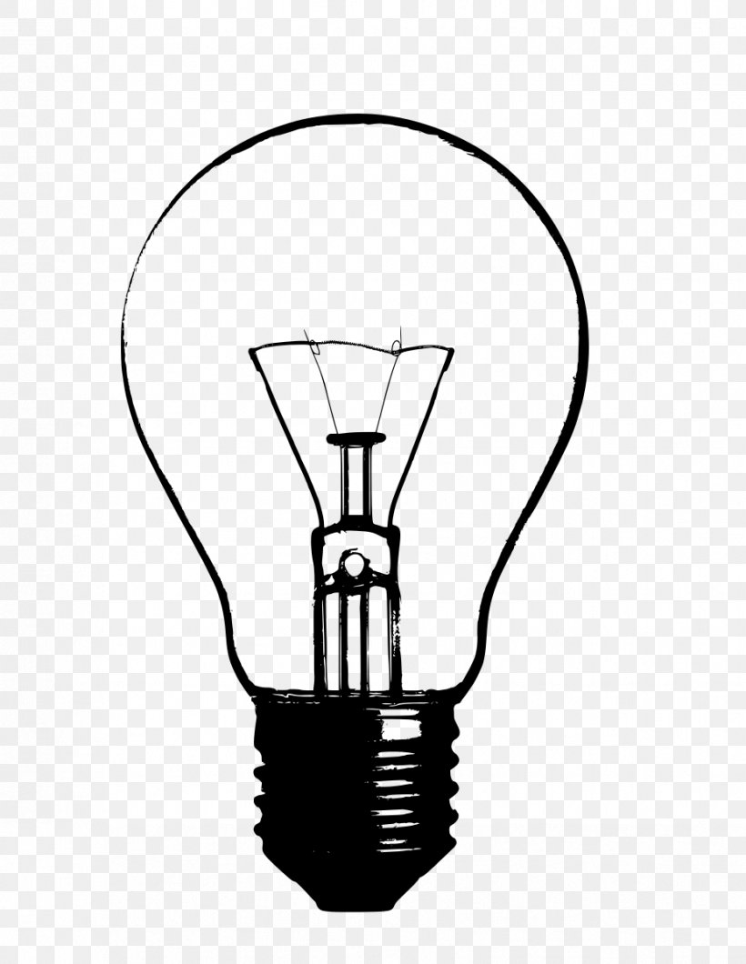 Incandescent Light Bulb Lamp Clip Art, PNG, 926x1198px, Light, Black And White, Chandelier, Drawing, Incandescent Light Bulb Download Free
