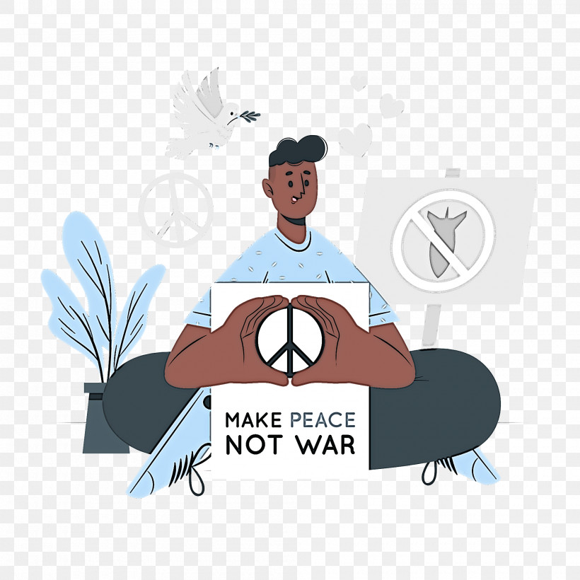 Make Peace Not War Peace Day, PNG, 2000x2000px, Make Peace Not War, Cartoon, Logo, Peace Day, Poster Download Free