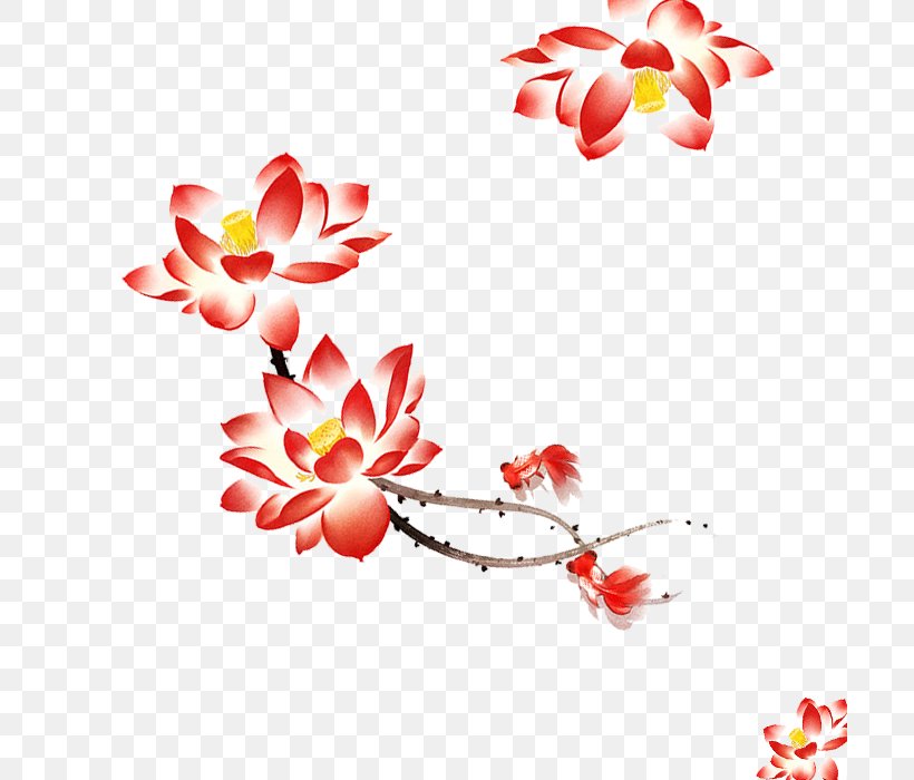 Carassius Auratus Watercolor Painting Clip Art, PNG, 700x700px, Carassius Auratus, Blossom, Branch, Drawing, Flora Download Free