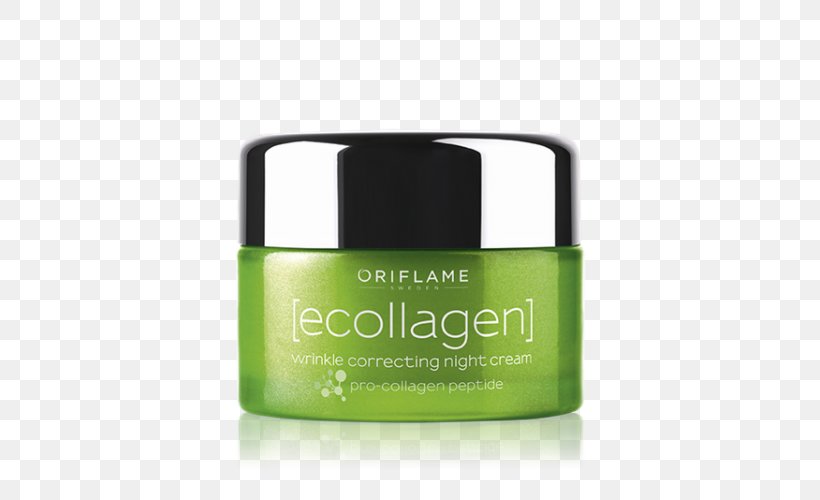Cream Cosmetics Oriflame Wrinkle Collagen, PNG, 500x500px, Cream, Antiaging Cream, Cetostearyl Alcohol, Collagen, Cosmetics Download Free