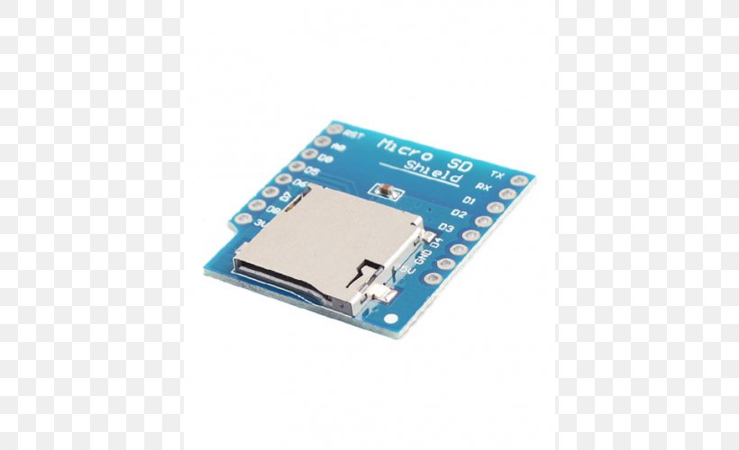 Flash Memory Microcontroller Secure Digital MicroSD ESP8266, PNG, 500x500px, Flash Memory, Adapter, Arduino, Card Reader, Electronic Device Download Free