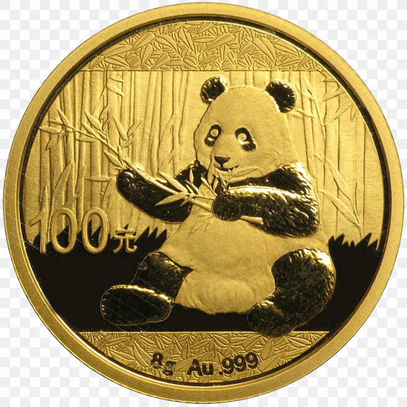 Giant Panda Chinese Gold Panda Bullion Coin, PNG, 900x900px, Giant Panda, Bear, Bullion, Bullion Coin, Carnivoran Download Free