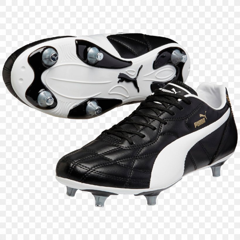 puma football boots black and white