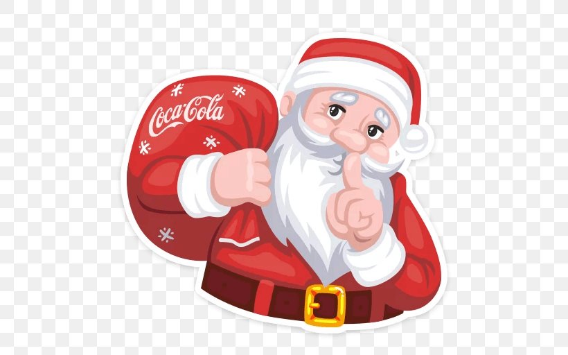 The Coca-Cola Company Sticker Santa Claus, PNG, 512x512px, Cola, Cartoon, Christmas, Christmas Day, Christmas Ornament Download Free