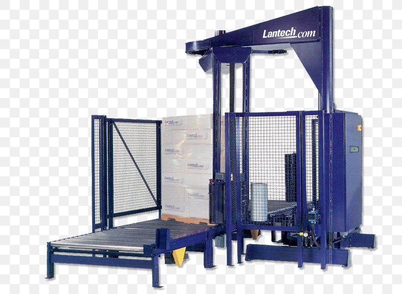 Stretch Wrap Pallet Packaging And Labeling Machine, PNG, 800x600px, Stretch Wrap, Conveyor Belt, Conveyor System, Freight Transport, Industry Download Free