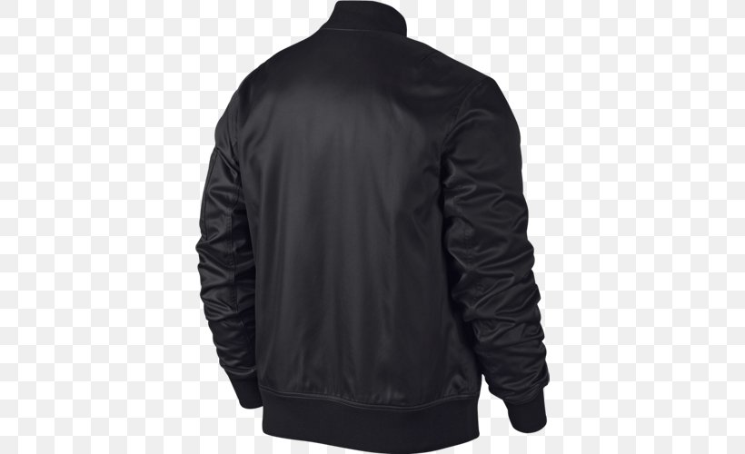 Leather Jacket Hoodie Flight Jacket Air Jordan, PNG, 500x500px, Leather Jacket, Air Jordan, Black, Clothing, Coat Download Free