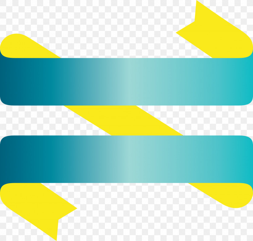 Ribbon Multiple Ribbon, PNG, 2930x2784px, Ribbon, Line, Logo, Multiple Ribbon, Yellow Download Free