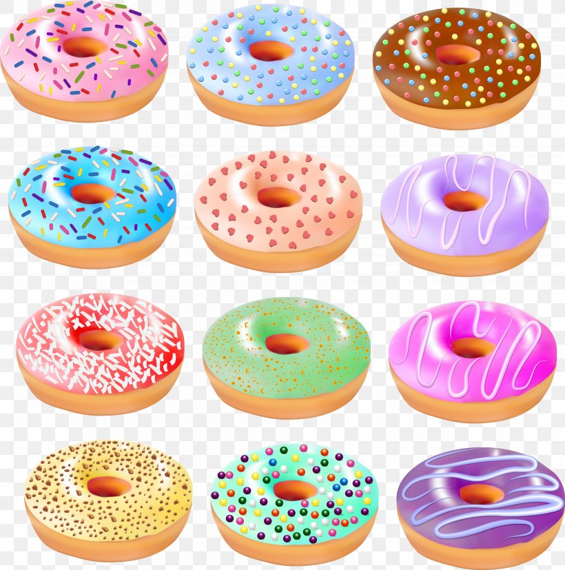 Doughnut Icing Cupcake Glaze Dessert, PNG, 3975x4011px, Doughnut, Baked Goods, Baking, Cake, Candy Download Free