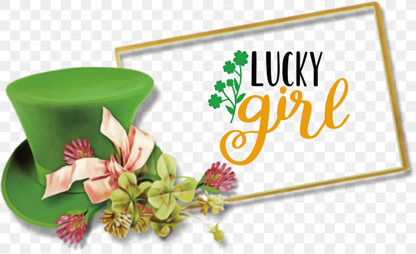 Lucky Girl Patricks Day Saint Patrick, PNG, 3000x1833px, 3d Computer Graphics, Lucky Girl, Computer Graphics, Drawing, Painting Download Free