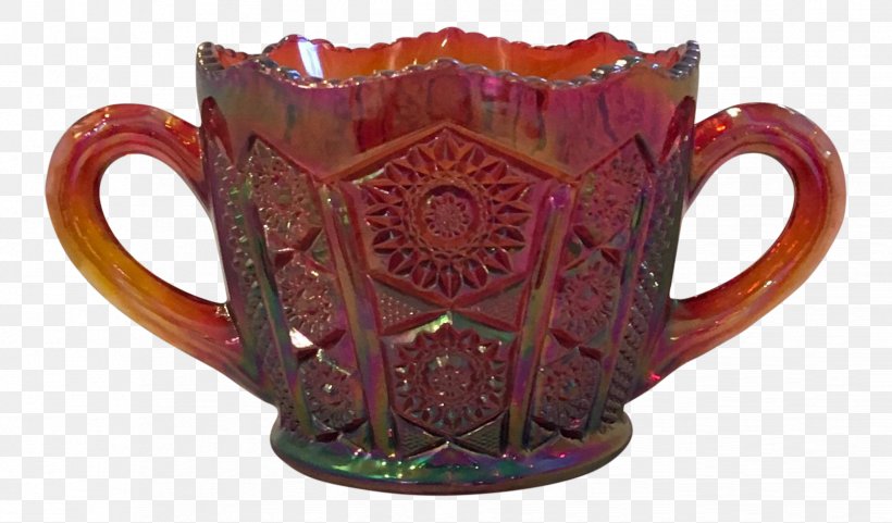 Carnival Glass Sugar Bowl Amberina, PNG, 1648x967px, Carnival Glass, Amberina, Artifact, Bowl, Carnival Download Free